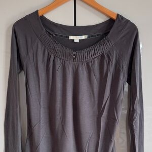 Boden Charcoal Long Sleeve Top